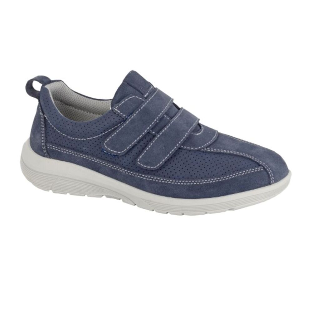 Boulevard Womens/Ladies Suede Sneakers / Blue